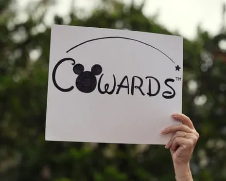 Numerous Protest In Front Of Disney Corporate Offices Concerning ‘Un-American’ Jimmy Kimmel Suspension